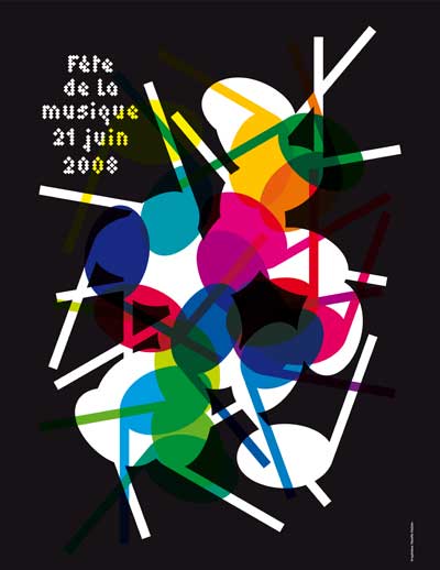poster Fête de la Musique 21 juni 2008
